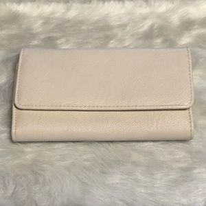 Cream Leather Wallet